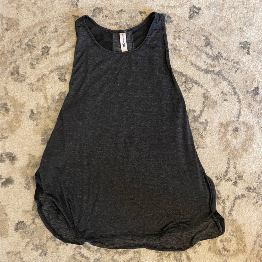 All in Motion Size L Grey Sleeveless Workout Tank Top